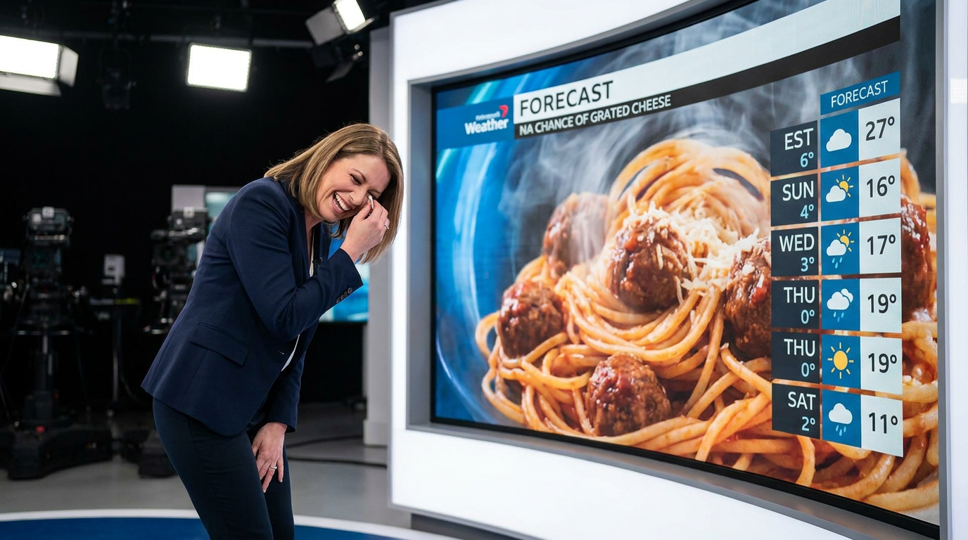 Forecast: 100% Chance of Presenter Losing It