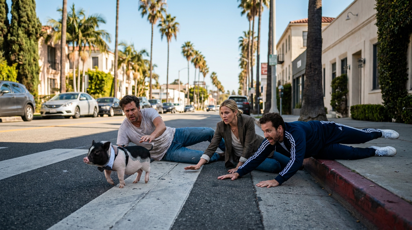 West Hollywood Pig Lands a Celebrity Ending