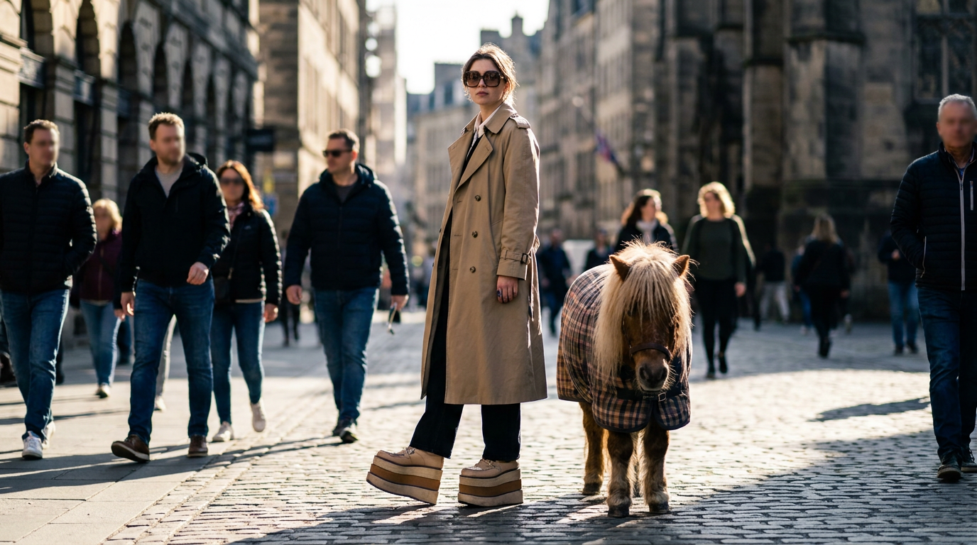 Photo illustrating a joke about Platform shoes