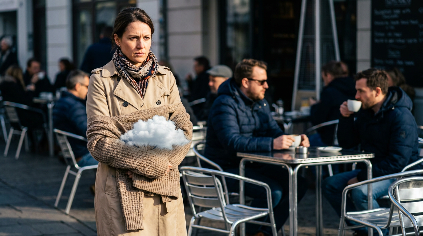 Photo illustrating a joke about Elbow cardigans