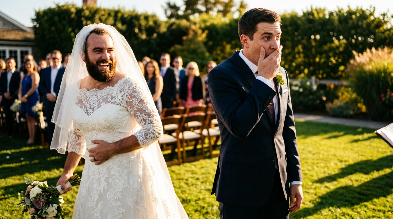 Best Man Takes ‘Supporting the Bride’ Extremely Literally
