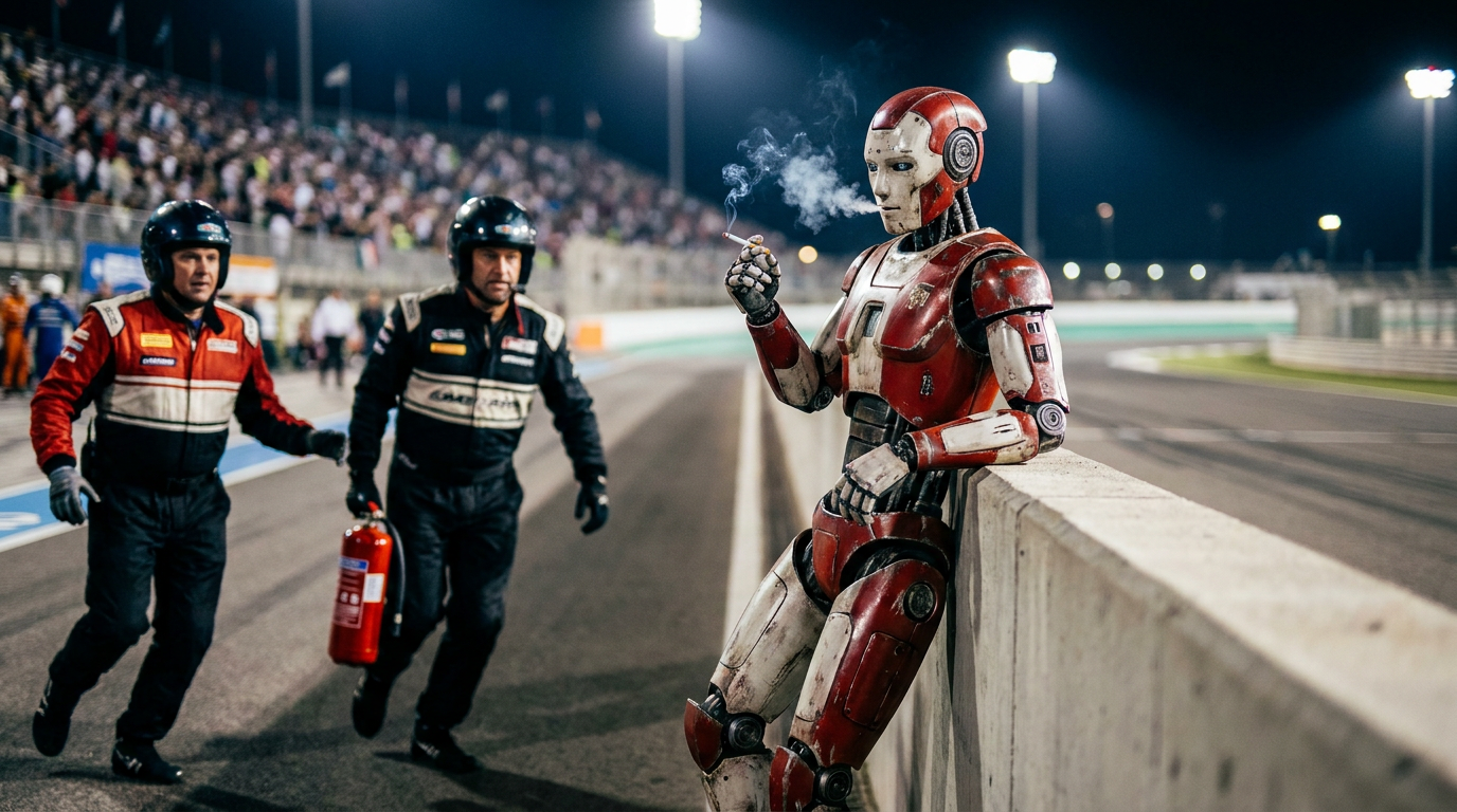 Robots Run 8.86 Seconds; Humans Bring the Extinguisher