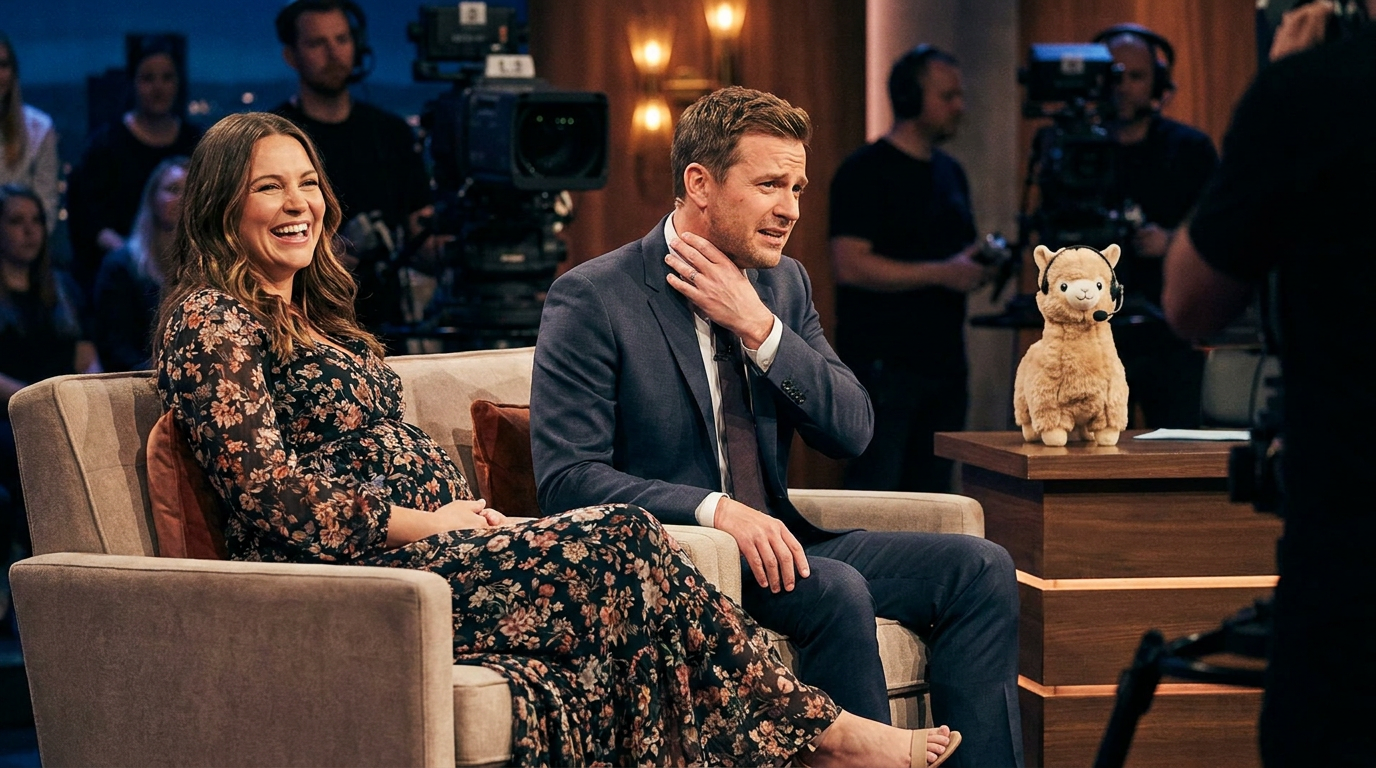 Photo illustrating a joke about Complimenting a baby bump