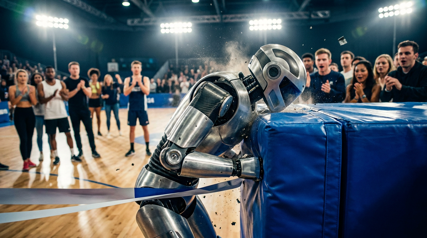 Robot Beats Sprint Record, Loses to Wall